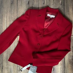 BNWT Tahari Arthur S. Levine Red Blazer